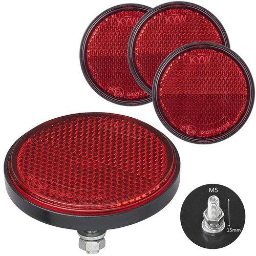 Rückstrahler ø60 rot - 4,