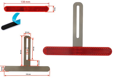Premium edelstahl halter 90 - edelstahl, t-halter