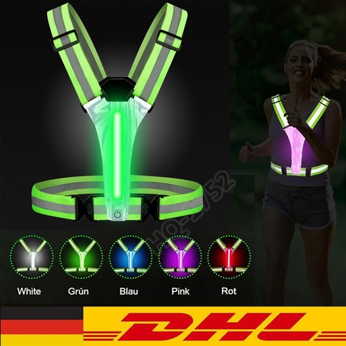 Led warnweste usb fahrrad - warnweste,