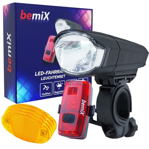 Led fahrradlicht set stvzo - set,