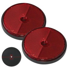 2 x Reflektor rot Ø 80mm