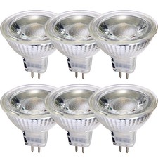 6 x LED Premium Glas Reflektor